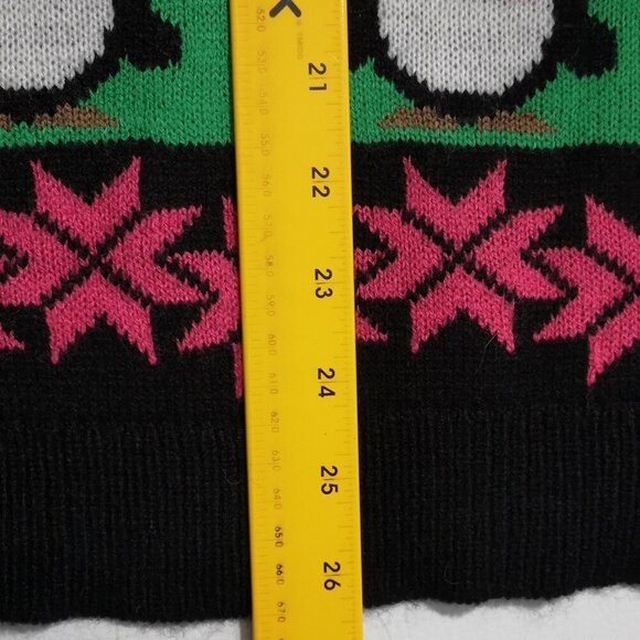 Happy Holidays Urban Heritage Ladies Size Large Bah Humbug Festive Sweater - Picture 12 of 12